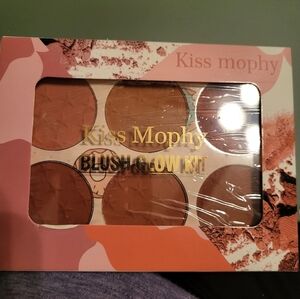 🩷 3/$15 Kiss Mophy 6 Color Blush Glow Kit: Brown Shades, NIB